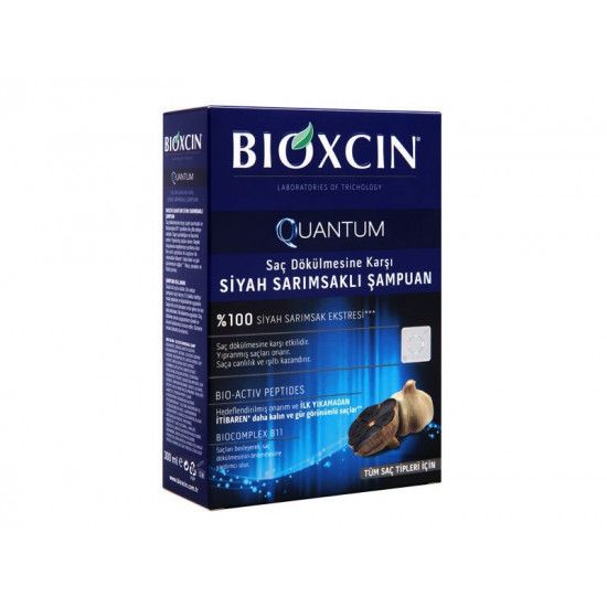 Bioxcin Quantum شامبو خلاصة الثوم الأسود من بايوكسين، 300 مل