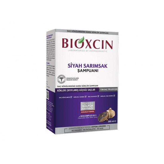 Bioxcin شامبو خلاصة الثوم الأسود من بايوكسين، 300 مل