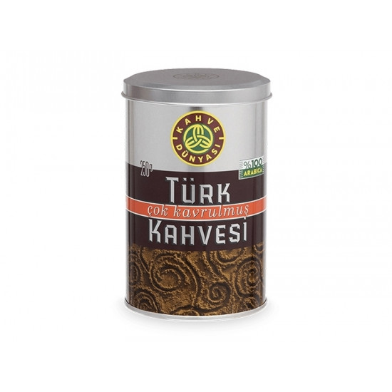 Kahve Dunyasi قهوة تركية تحميص غامق من قهوة دنياسي، 250 جرام Kahve Dunyasi قهوة تركية تحميص غامق من قهوة دنياسي، 250 جرام