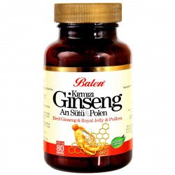 كبسولة الغذاء الملكي والجنسنغ وحبوب اللقاح 