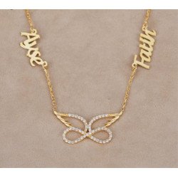 قلادة الحب اللا محدود مع الاسماء قلادة الحب اللا محدود مع الاسماء