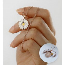 مجموعة قلادة وردة مع سوار انفنتيي مجموعة قلادة وردة مع سوار انفنتيي